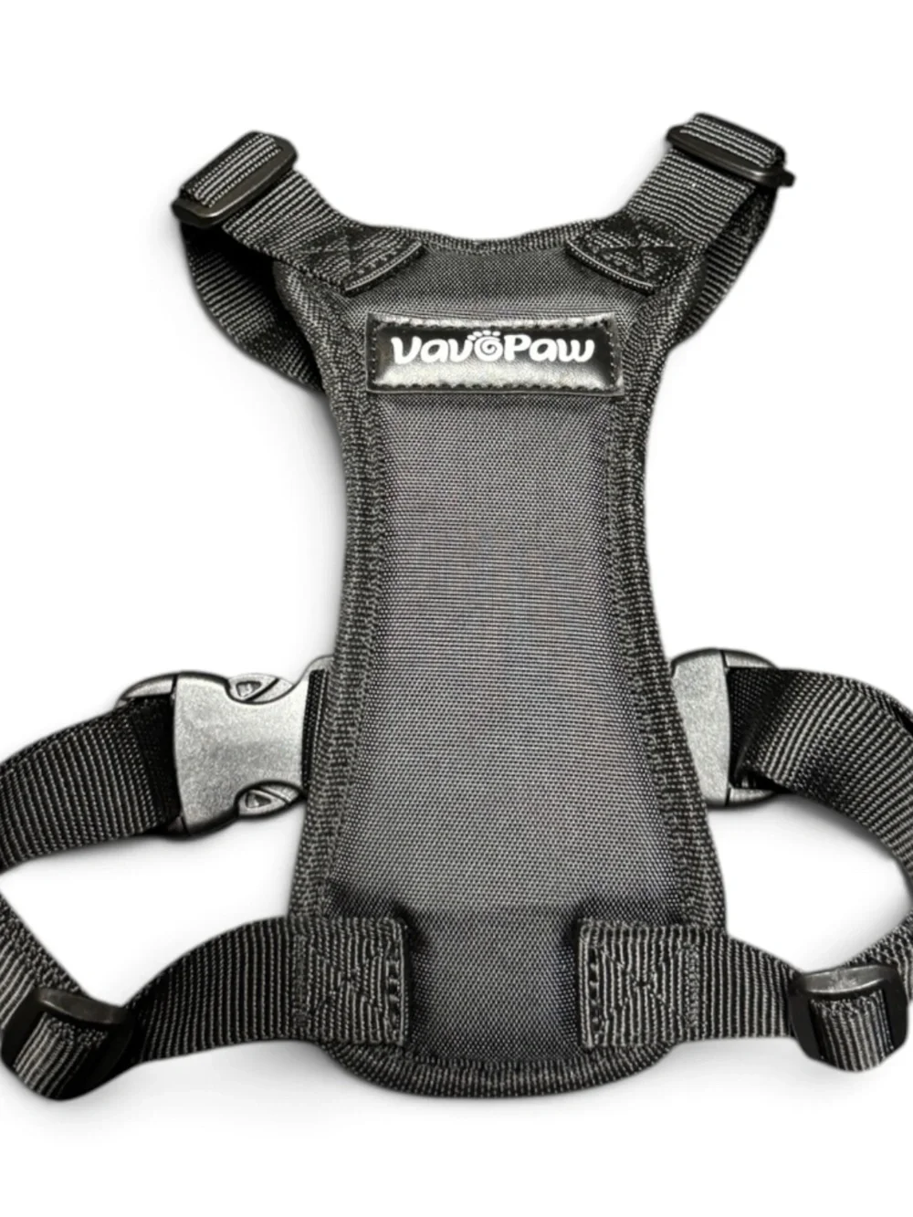 VavoPaw Medium Dog Harness Black Adjustable Padded Vest NWOT